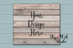 Wood Sign Mockup - Farmhouse Wood Pallet Sign on Shiplap Product Image 1