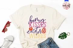 bunny kisses easter wishes - Easter SVG EPS DXF PNG Product Image 2