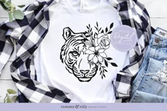 Flower Tiger No.2 SVG Cut File for Cricut and Silhouette Product Image 4