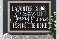 Laughter Is Like Sunshine SVG DXF PNG EPS Cutting Files Product Image 1