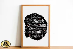 Black Girl SVG Valentine Subway Art SVG Black Woman SVG Product Image 2