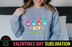 Love My Gnomies I Valentines Day Gnome Sublimation Product Image 2