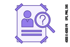 Colored Wanted Icon Product Image 1