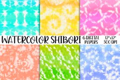 Watercolor Shibori Digital paper Product Image 1