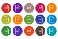 Set Of File Format Icons Product Image 1