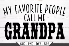 My Favorite People Call Me Grandpa SVG Product Image 1