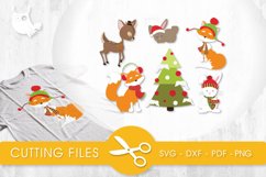 Wintery Forest Critters cutting files svg, dxf, pdf, eps included - cut files for cricut and silhouette - Cutting Files SG Product Image 1