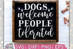 Dogs Welcome SVG DXF PNG EPS Cutting Files Product Image 1