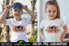 Sublimation Mom - Mother's Day - I Love you Mom Brush Stroke Product Image 2
