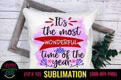 It&#039;s Most Wonderful Time I Christmas Sublimation Design Product Image 1