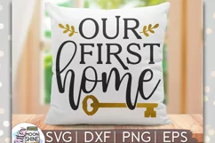 Our First Home SVG DXF PNG EPS Cutting File Product Image 1