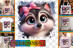 VIBRANT TSHIRT Ideas PNG, 3D Dog Product Image 1