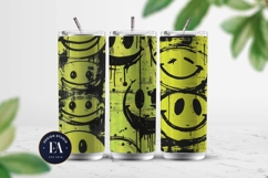 Black Smiley Face Digital Paper | Street graffiti Pattern Product Image 2
