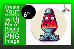 Creative Keychain Round PNG Artwork , Monster Product Image 1