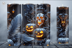 4 Halloween Tumbler Wrap Sublimations, 20 oz Product Image 2