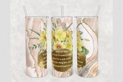 Mother quote Peach Marble Flowers 20 oz tumbler designs Product Image 1