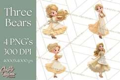 Cozy Cottage Girl Fairy Tale Storybook PNG Clipart Product Image 1