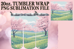 Luminous Sublimation 20oz tumbler wrap, Spring Product Image 1