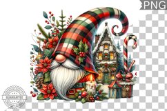 Christmas Gnome Sublimation - Clipart PNG Design Product Image 1