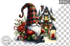 Christmas Gnome Sublimation - Clipart PNG Design Product Image 1