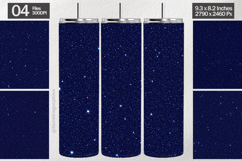 Navy Blue Glitter Tumbler Wrap| Tumbler Sublimation Product Image 1