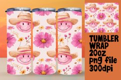 Joyful Watercolor Tumbler Wrap Sublimation 20oz Product Image 1