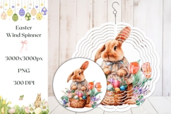 Easter Basket Wind Spinner, Easter Wind Spinner Template Product Image 1