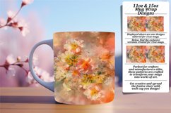 Vibrant Floral Mug 11oz/15oz Wrap Sublimation Design Product Image 1