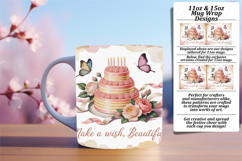 Flawless 11oz Mug Wrap Png Artwork , Girl Quote Product Image 1