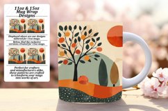 Boho Landscape Pattern Mug Wrap 11oz 15oz Product Image 1