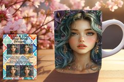 Gorgeous 15oz Mug Wrap Png Design , Fairy Product Image 1