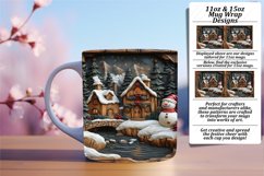 Charming 15oz Mug Wrap Png Template , Christmas Product Image 1