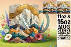 Glittery Tulip Terrace Mug Wrap: Spring Sublimation Product Image 1