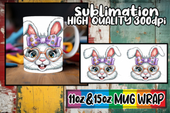 Uplifting dreams 11oz 15oz mug wrap, Easter Bunny Product Image 1