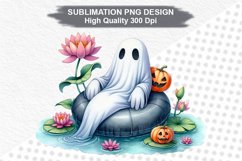 Halloween Ghost - Halloween clipart Sublimation PNG Design Product Image 1