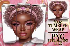 Unique horizons 20oz tumbler wrap, Love Girl Product Image 1