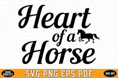Heart of a Horse SVG Design | SVG Cut files Product Image 1