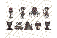 Gothic Halloween Clipart Dark Aesthetic PNG, Halloween Png Product Image 8