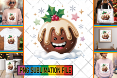 VIBRANT TSHIRT Designs PNG, Cute Christmas Product Image 1