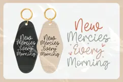 Christian Quote Motel Keychain SVG | New Mercies Product Image 3