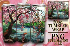 Captivating Stained Glass Tumbler Artwork Product Image 1