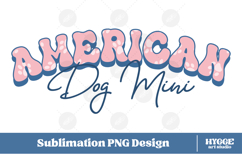 American Dog Mini 4th of July USA Paw DTF PNG Sublimation Product Image 1