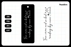 True Crime Bookmark Saying SVG | In Bed Reading By Nine Product Image 3