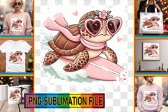 RADIANT TSHIRT Gift Ideas PNG, Turtle Product Image 1