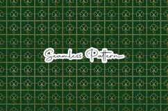 Gold Clover Grid Seamless Set - Leprechaun &amp; Clovers Product Image 6