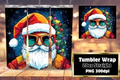 3D Christmas Santa Claus Holiday Tumbler 20oz Sublimation Product Image 1