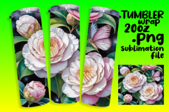 Tailored 20oz Tumbler Wraps , Flowers Product Image 1