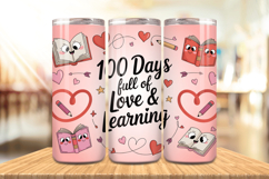 100 Days Of School Tumbler wrap, Teacher Day 20oz Tumbler Product Image 1
