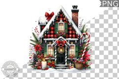 Christmas House Sublimation - Clipart PNG Design Product Image 1