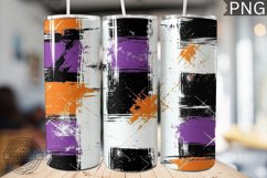 Halloween Plaid Pattern Tumbler Wrap - High Quality 300 Dpi Product Image 1